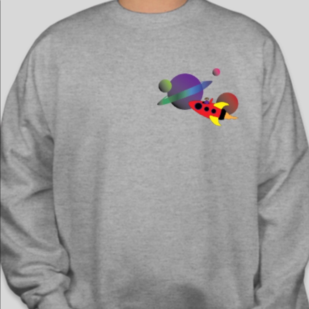 Space Monkey Hanes Ultimate Heavyweight Crewneck